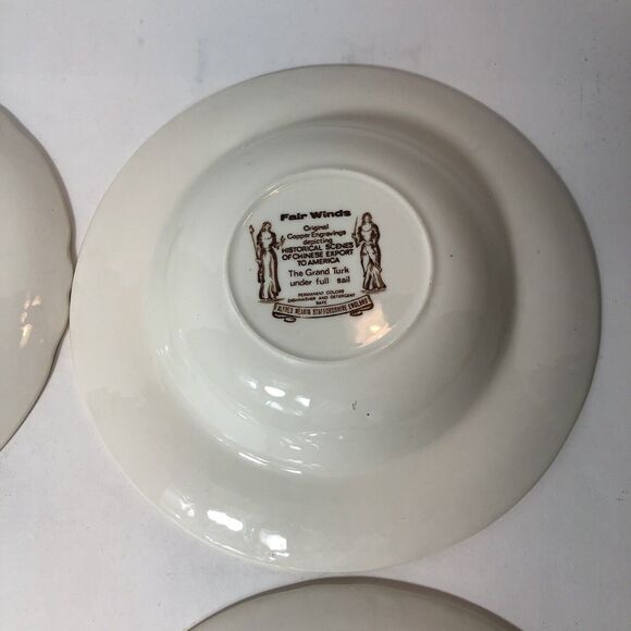 Alfred Meakin Bowls Fair Winds 8.75" Across The Grand Turk Chinese Export Set - Picture 11 of 11
